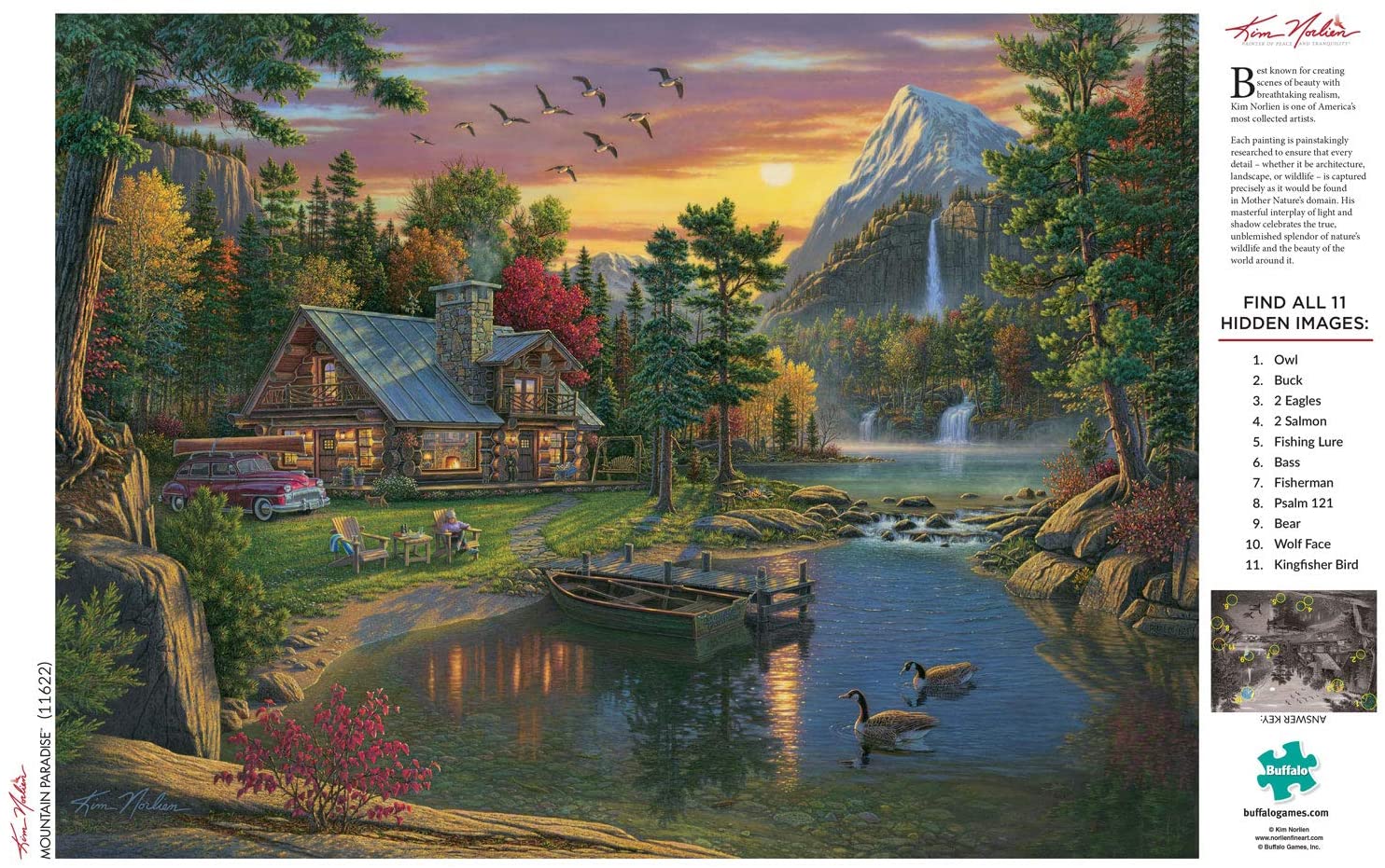 Ceaco Thomas Kinkade Nature's Paradise Puzzle, 1500 Piece