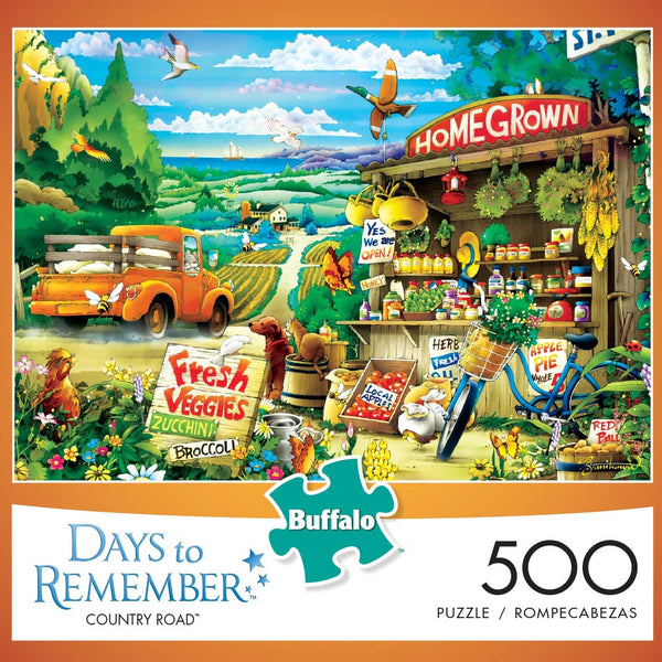Buffalo Games - Days to Remember - Country Road - 500 Piece Jigsaw Puzzle