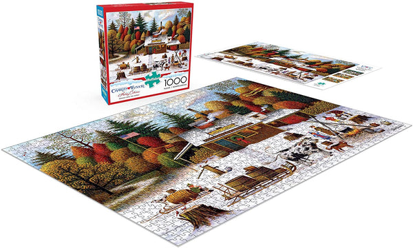 Buffalo Games - Charles Wysocki - Vermont Maple Tree Tappers - 1000 Piece Jigsaw Puzzle