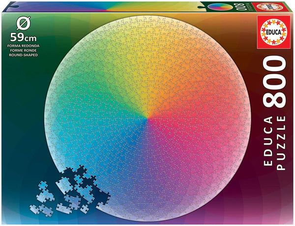 Educa - Rainbow Round Puzzle Jigsaw Puzzle (800 Pieces)