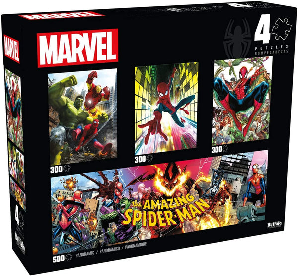Buffalo Games - 4 in 1 Multipack - Marvel Super Heroes Jigsaw Puzzle (1400 Pieces)