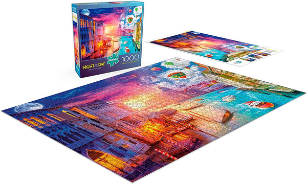 Buffalo Games - Night & Day Collection - Venice, City On Water - 1000 Piece Jigsaw Puzzle