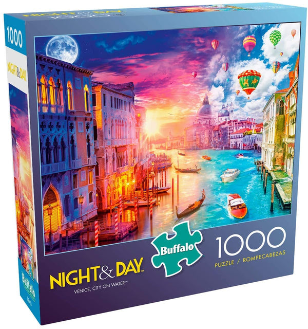 Buffalo Games - Night & Day Collection - Venice, City On Water - 1000 Piece Jigsaw Puzzle