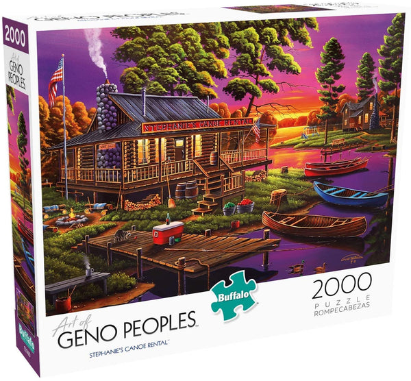 Buffalo Games - Geno Peoples - Stephanie's Canoe Rental - 2000 Piece Jigsaw Puzzle