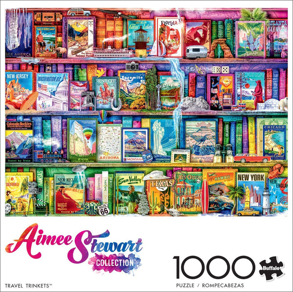 Buffalo Games - Aimee Stewart - Travel Trinkets - 1000 Piece Jigsaw Puzzle