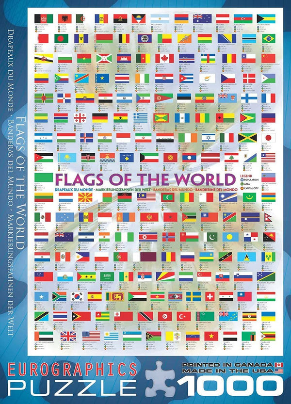 EuroGraphics Flags of The World 1000-Piece Puzzle