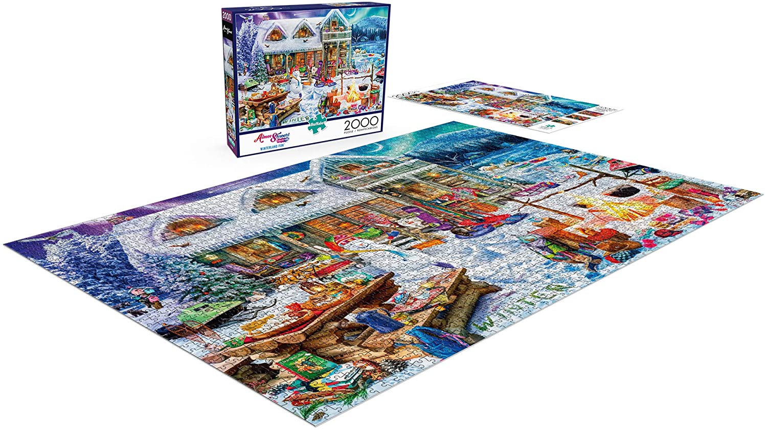 Buffalo Games - Aimee Stewart - Winterland Fun - 2000 Piece Jigsaw Puz