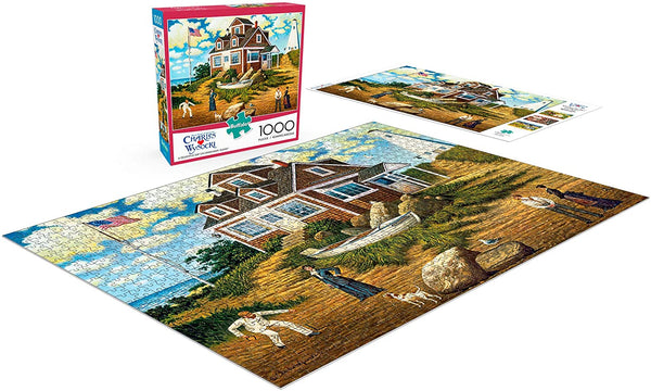 Buffalo Games - Charles Wysocki - A Delightful Day on Sparkhawk Island - 1000 Piece Jigsaw Puzzle