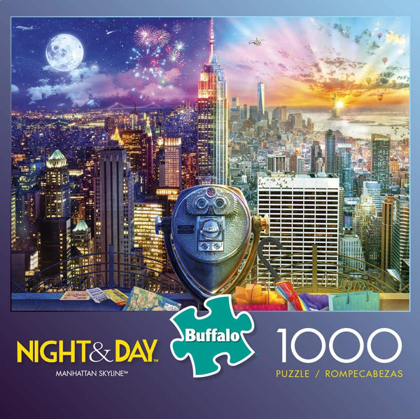 Buffalo Games - Night & Day Collection - Manhattan Skyline - 1000 Piece Jigsaw Puzzle