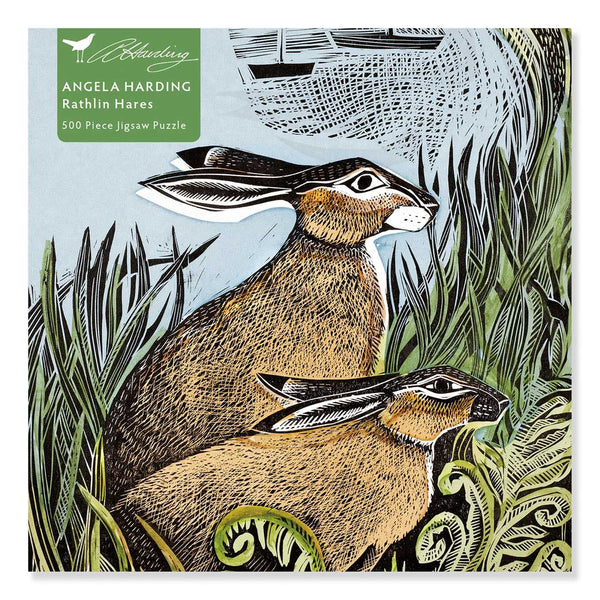 Flame Tree Studio - Rathlin Hares by Angela Harding Jigsaw Puzzle (500 Pieces)