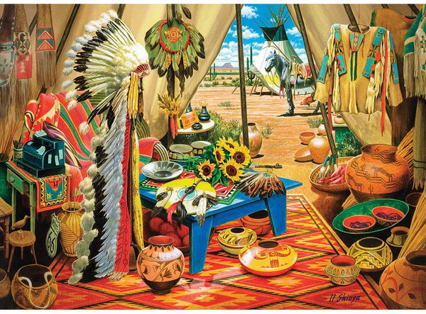 Masterpieces - Tribal Spirit Trading Post Jigsaw Puzzle (1000 Pieces)