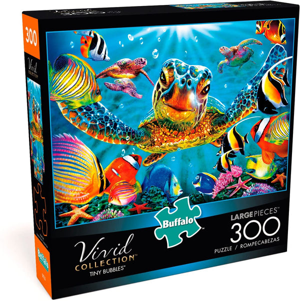 Buffalo Games - Vivid Collection - Tiny Bubbles - 300 Large Piece Jigsaw Puzzle