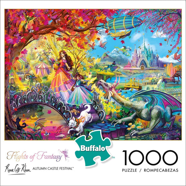 Buffalo Games - Flights of Fantasy - Autumn Castle Festival - 1000 Piece Jigsaw Puzzle
