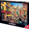 Anatolian - Canal Cafe Venice by David Maclean Jigsaw Puzzle (1500 Pieces)