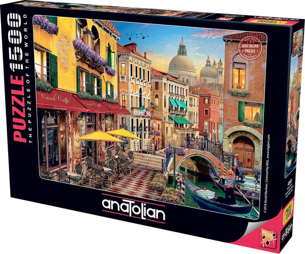 Anatolian - Canal Cafe Venice by David Maclean Jigsaw Puzzle (1500 Pieces)