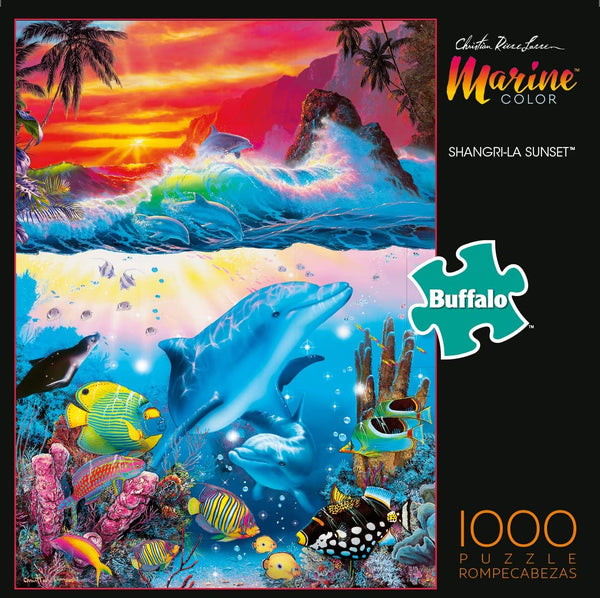 Buffalo Games - Marine Color - Shangri-La Sunset - 1000 Piece Jigsaw Puzzle