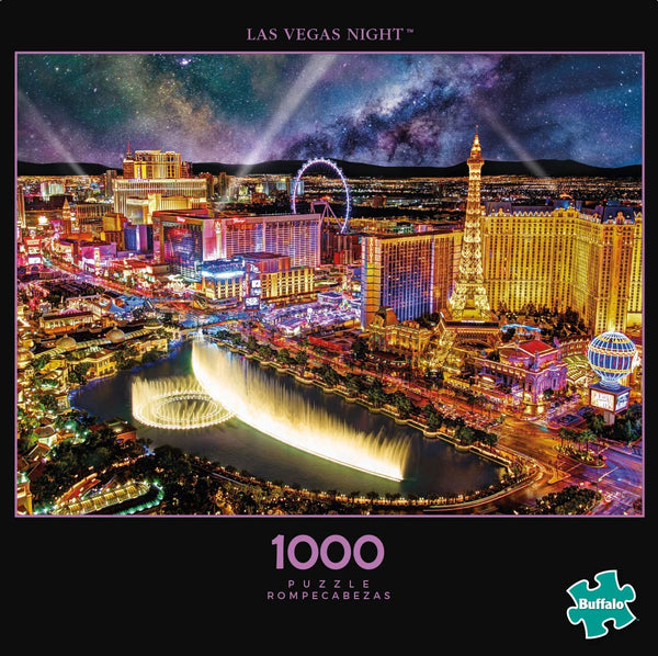 Buffalo Games - Photography - Las Vegas Night - 1000 Piece Jigsaw Puzzle