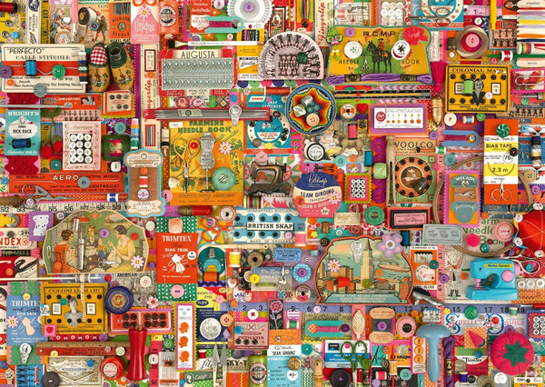 Schmidt - Vintage Haberdashery by Shelley Davies Jigsaw Puzzle (1000 Pieces)