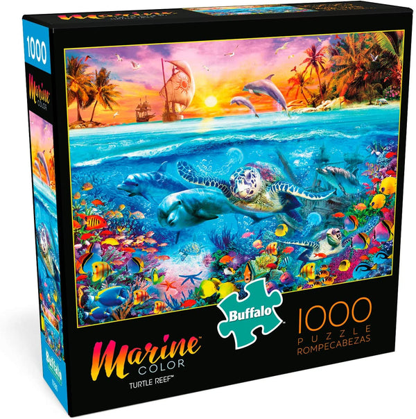 Buffalo Games - Marine Color - Turtle Reef - 1000Piece Jigsaw Puzzle