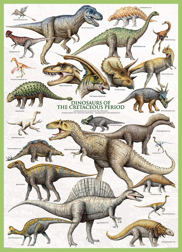 EuroGraphics - Dinosaurs of the Cretaceous Period Jigsaw Puzzle (1000 Pieces)