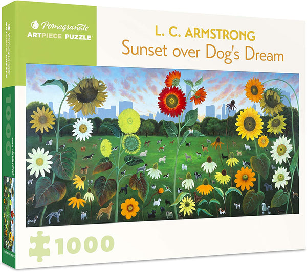 Pomegranate - Sunset Over Dog's Dream by L.C.Armstrong Jigsaw Puzzle (1000 Pieces)