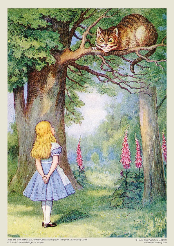 Flame Tree Studio - Alice and the Cheshire Cat by John Tenniel Jigsaw Puzzle (1000 Pieces)