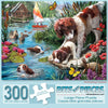 Bits and Pieces - 300 Piece Jigsaw Puzzles 20"X27" - Swimming Lessons by Artist Larry Jones