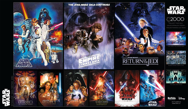 Buffalo Games - Star Wars - Skywalker Saga Posters Jigsaw Puzzle (2000 Pieces)