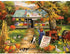 Bits and Pieces - 300 Large Piece Jigsaw Puzzle for Adults - Farmer's Market - 300 pc Autumn Scene Jigsaw by Artist Linda Picken