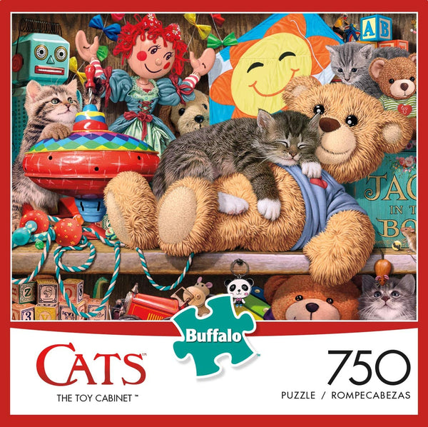 Buffalo Games - Cats Collection - Toy Cabinet - 750 Piece Jigsaw Puzzle