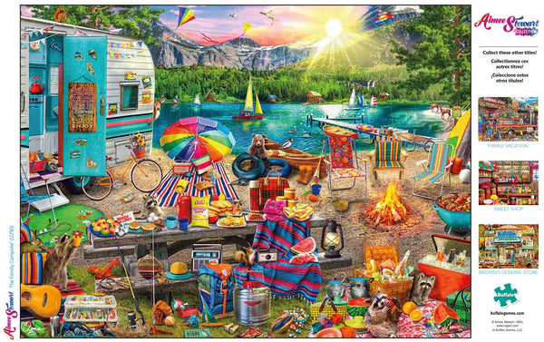 Buffalo Games - Aimee Stewart - The Family Campsite - 1000 Piece Jigsaw Puzzle