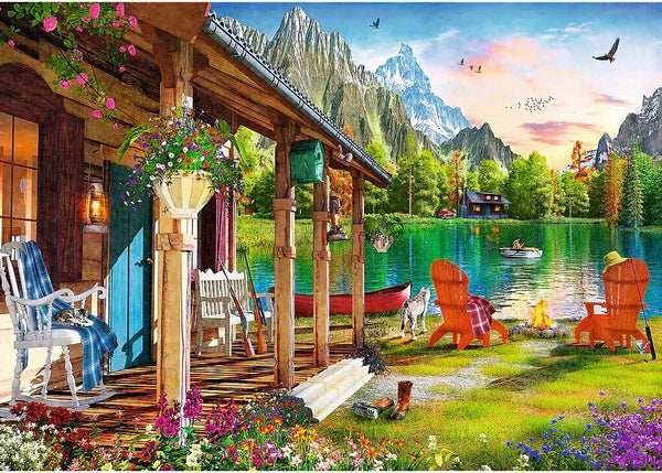 Trefl - Cabin in the Mountains Jigsaw Puzzle (500 Pieces)