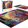 Buffalo Games - Flights of Fantasy - Twilight Marketplace (Glitter Edition) - 1000 Piece Jigsaw Puzzle