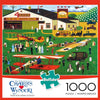 Buffalo Games - Charles Wysocki - Four Aces Flying School - 1000 Piece Jigsaw Puzzle