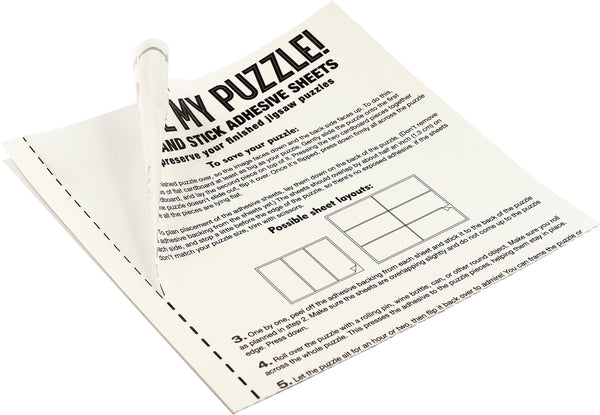 Peter Pauper Press - Save My Puzzle! Peel and Stick Adhesive Sheets