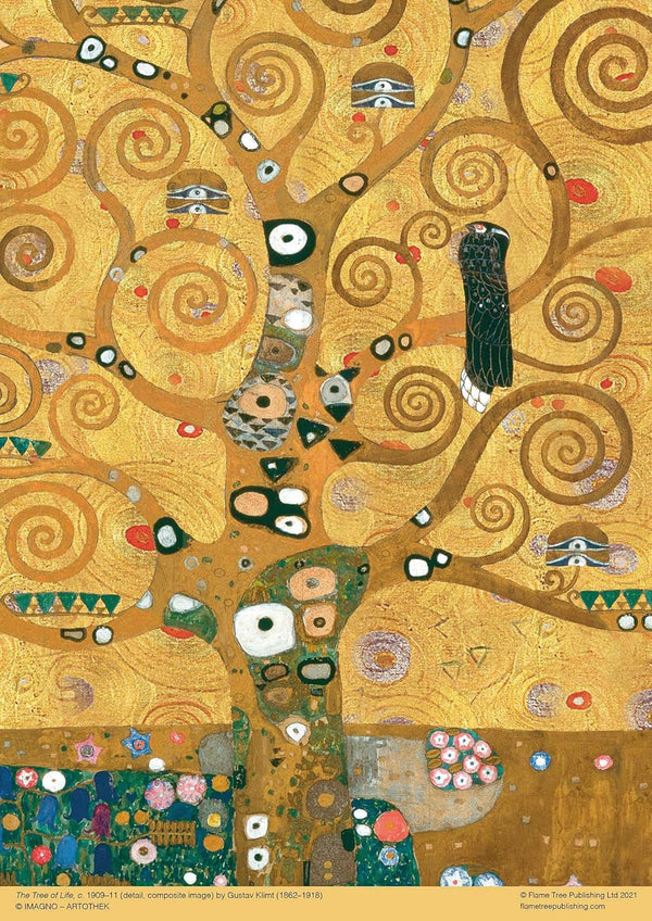 Flame Tree Studio - Tree of Life by Gustav Klimt Jigsaw Puzzle (500 Pieces)