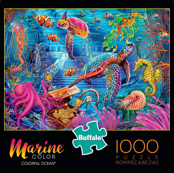 Buffalo Games - Colorful Ocean - 1000 Piece Jigsaw Puzzle