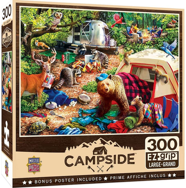 Masterpieces - Campside - Campsite Trouble EZ Grip Jigsaw Puzzle (300 Pieces)