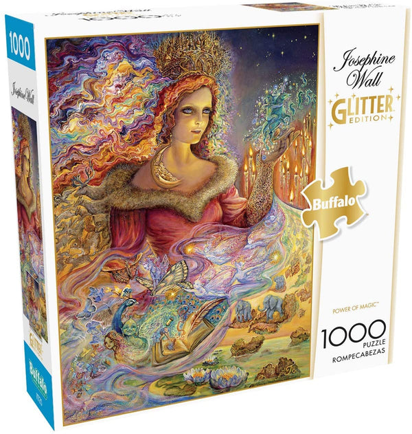 Buffalo Games - Flights of Fantasy - Power of Magic (Glitter Edition) - 1000 Piece Jigsaw Puzzle