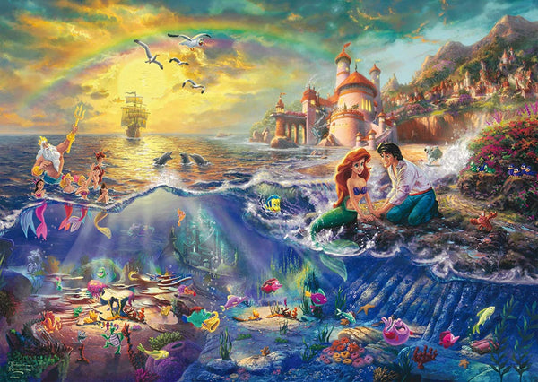 Schmidt Thomas Kinkade Disney The Little Mermaid 1000 Piece Jigsaw Puzzle