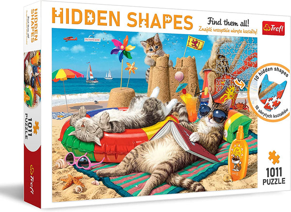 Trefl - Hidden Shapes Feline Jigsaw Puzzle (1000 Pieces)