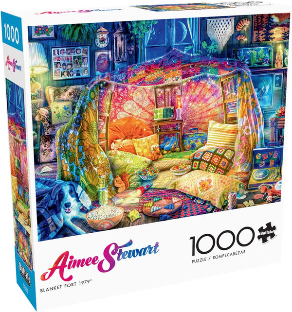 Buffalo Games - Blanket Fort 1979 by Aimee Stewart Jigsaw Puzzle (1000 Pieces)