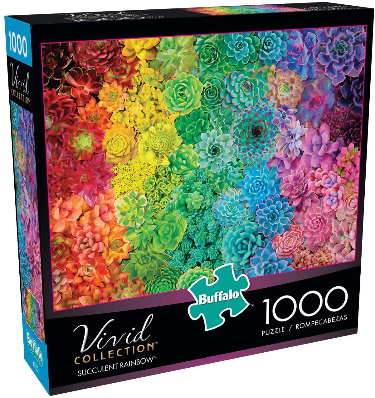buffalo games succulent puzzle Buffalo Games - Succulent Rainbow - 1000 Piece Jigsaw Puzzle