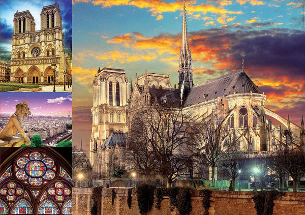 Educa - Notre Dame Collage Jigsaw Puzzle (1000 Pieces)