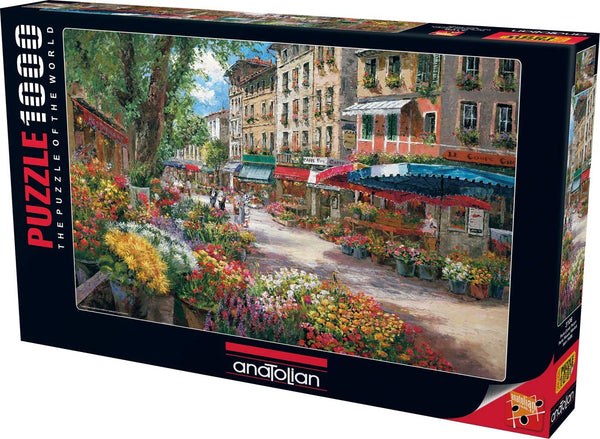 Anatolian - Paris Flower Market Jigsaw Puzzle (1000 Pieces)