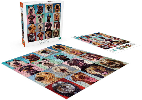 Buffalo Games - Follow Your Nose - 300 Large Piece Jigsaw Puzzle