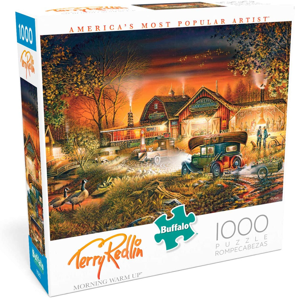 Buffalo Games Puzzle 1000 Pezzi - Terry Redlin 'His First Friend' - Paesaggio Con Cucciolo E Bambino - Poster Incluso - Dimensioni 67,9x50,2 Cm - Made In USA - 3