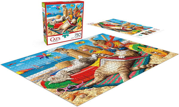 Buffalo Games - Cats Collection - Beachcombers - 750 Piece Jigsaw Puzzle