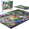 Buffalo Games - Josephine Wall - Dragon's Garden - Glitter 1000 Piece Jigsaw Puzzle
