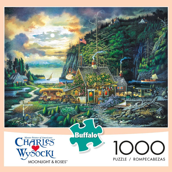 Buffalo Games - Charles Wysocki - Moonlight & Roses - 1000 Piece Jigsaw Puzzle